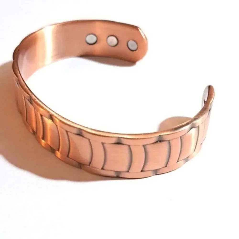 New‎ solid copper magnetic cuff